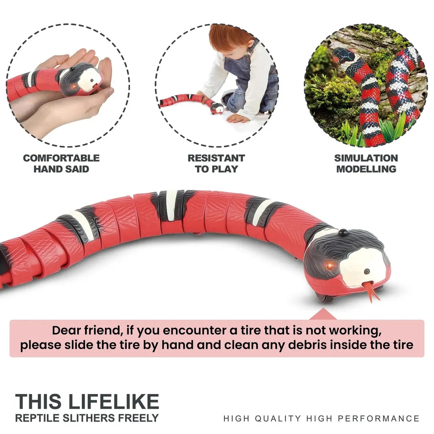 Cat Interactive Snake Toy